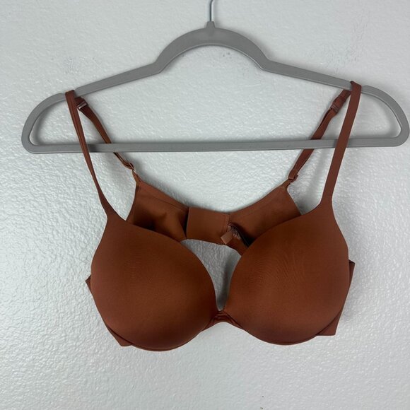 Skims Ultimate Teardrop Push Up Bra 36B Burnt Orange Everyday Lightweight - Picture 1 of 5